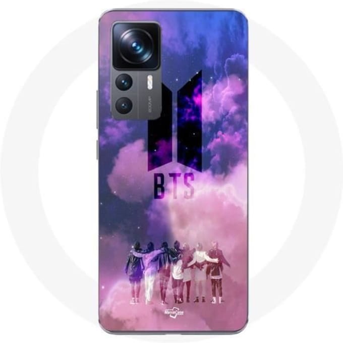 Coque - BTS - Xiaomi 12T - Souple - Noir - Logo Kpop