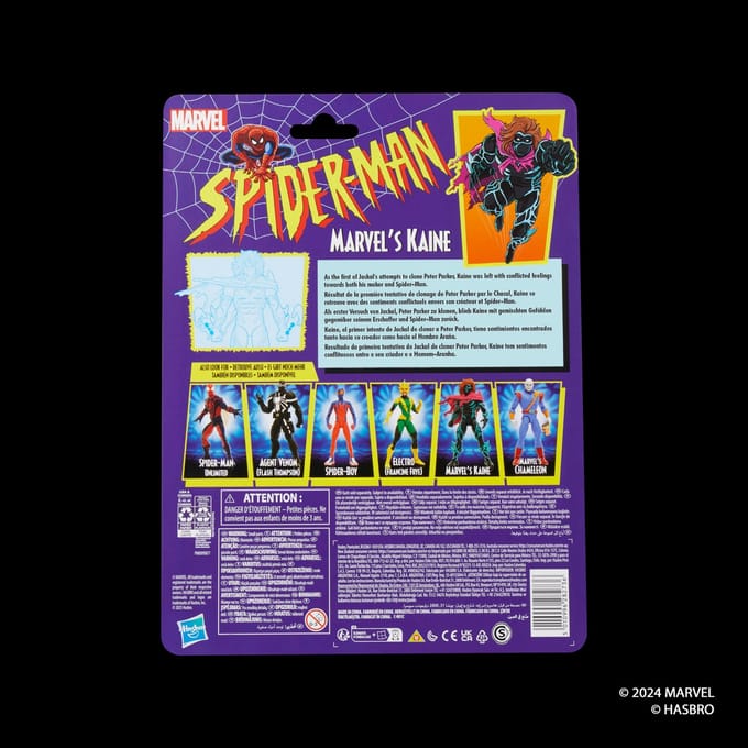 Marvel Legends Series Marvel's Kaine, Retro Comics Collectible 6-Inch Scale Action Figure