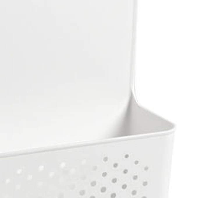Keukenkastdeur Organizer Plastic Ponsvrij Kastdeur Hangrek voor Kruiden white