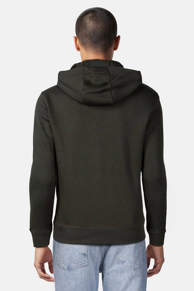 French Connection Overhead Sweatshirt Dk Green/black Maat: S | Sweaters Outlet | Heren | Groen