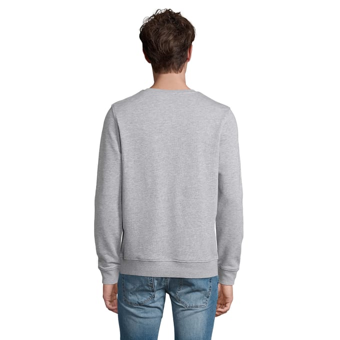 SOLS Uniseks Comet Melange Sweatshirt voor volwassenen (Grijze Melange)