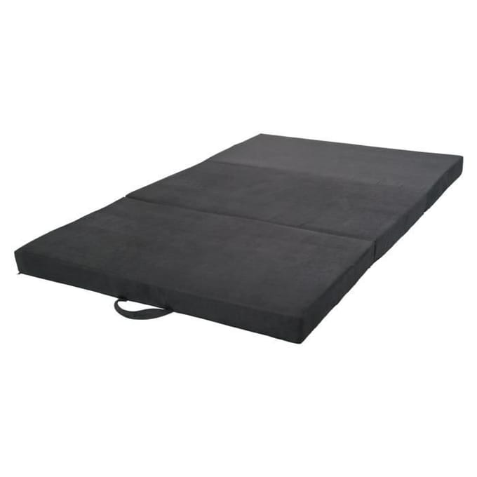 Matelas matelas pliable invité 200x120x10 cm gris