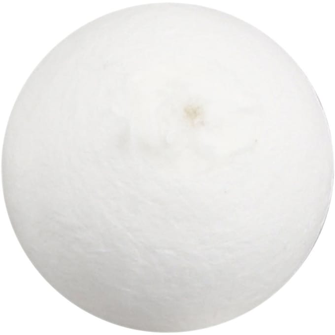 Bal, d: 40 mm, wit, katoen, 100 stuks