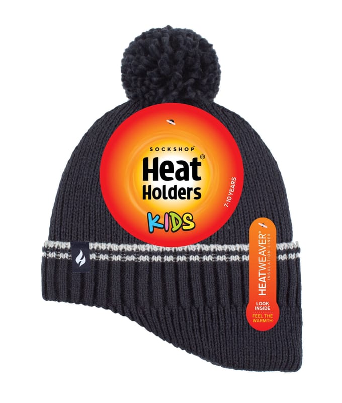 Heat Holders Jongens Patrol Rib pomponmuts met pompons - Marine