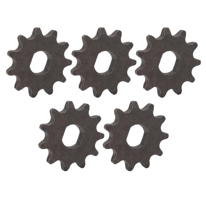 5 STUKS T8F 11T Voortandwiel Stalen Stevige Elektrische Scooter 11T Tandwiel voor 43cc 47cc 49cc Mini black