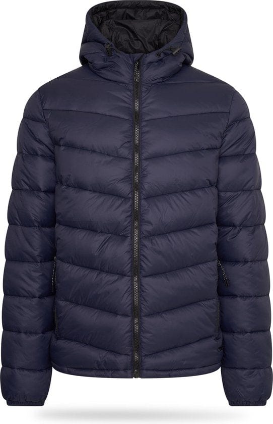 Pierre Cardin - Heren Jas winter Padded Jacket - Blauw - Maat M