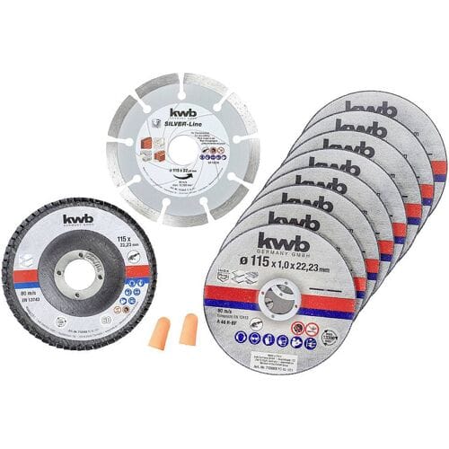 kwb 712041 Doorslijpschijfset 115 mm 10 stuk(s) RVS