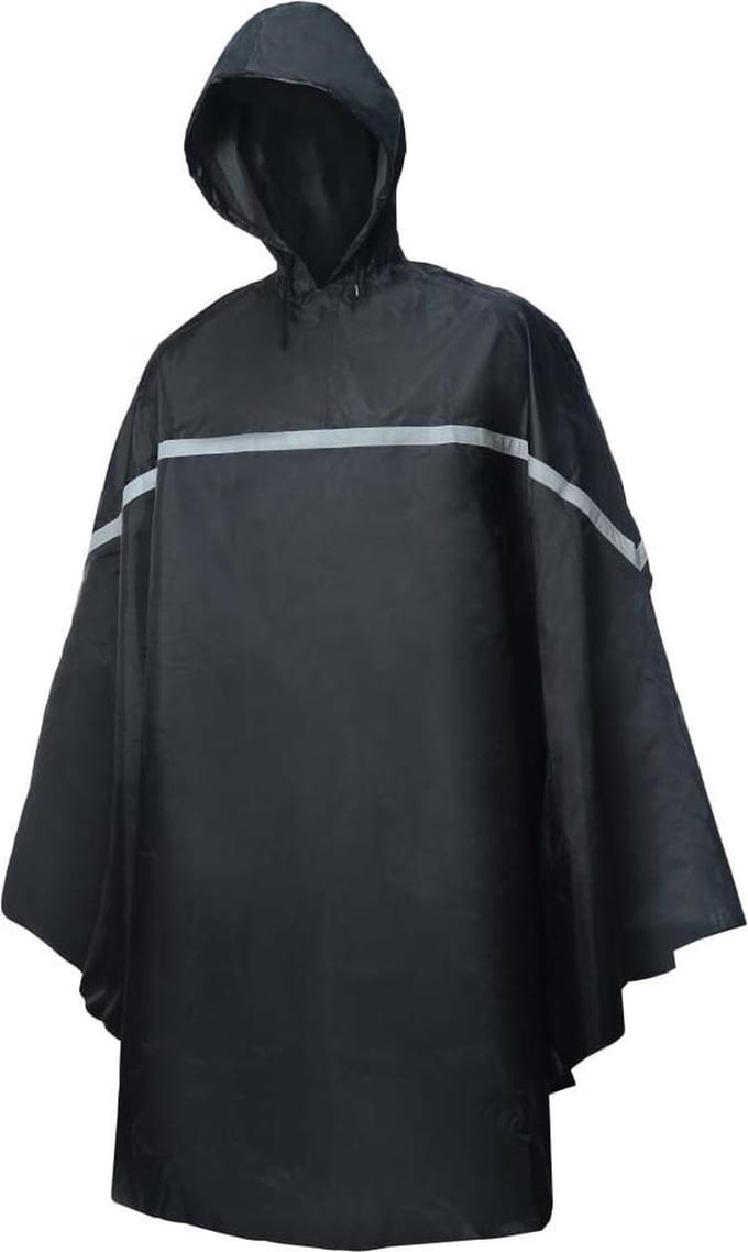 Willex-Regenponcho-met-capuchon-1-maat-zwart