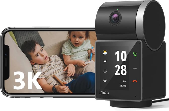 3K 2-weg videobewakingscamera met AI-herkenning en 360° WLAN-bewaking
