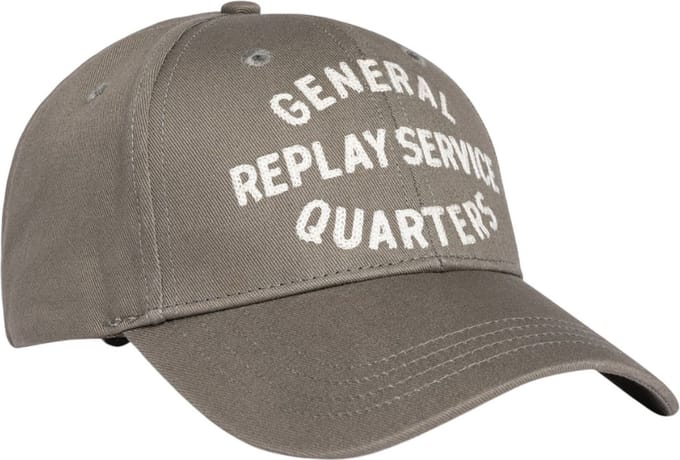 REPLAY Cap Dusty Olive Taupe