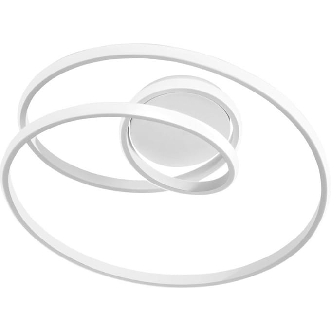Luce Ambiente Design LED plafondlamp COASTER wit, lengte 50 cm, metaal, CCT