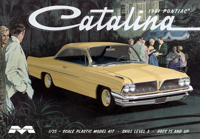 Moebius Modelbouwpakket Militaire voertuigen - 2850 1961 Pontiac Catalina - Amerikaanse Auto Plastic - 1:25 - Modelbouw