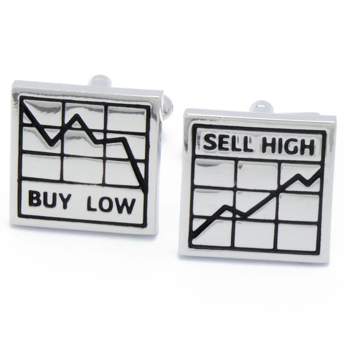 Manchetknopen - Beurs Beleggen Buy Low Sell High