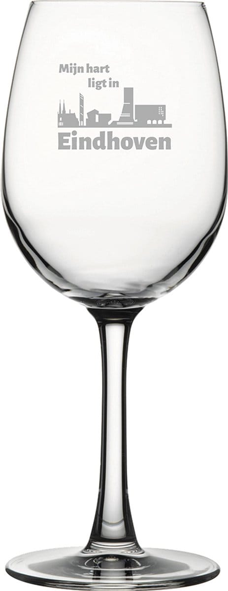 Gegraveerde witte wijnglas 36cl Eindhoven