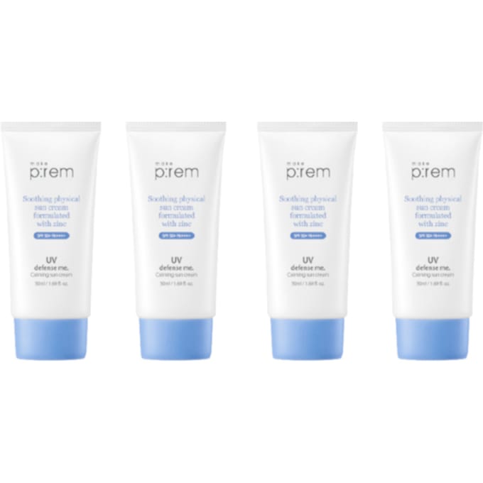 make p:rem UV Defense Me. Calming Sun Cream (4ea) Set