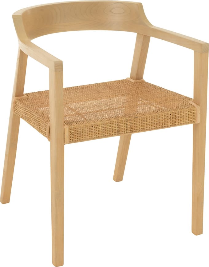 J-Line stoel Emma - hout - naturel