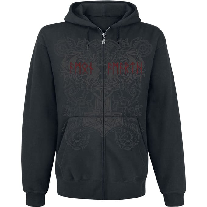 Amon Amarth Vest met capuchon - Viking Horde - XL tot 3XL - voor Mannen - zwart