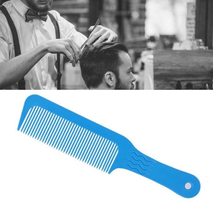 Professionele Salon Golf Tand Haarkammen Kapselstyling Kapper Stylist Tool Blauw