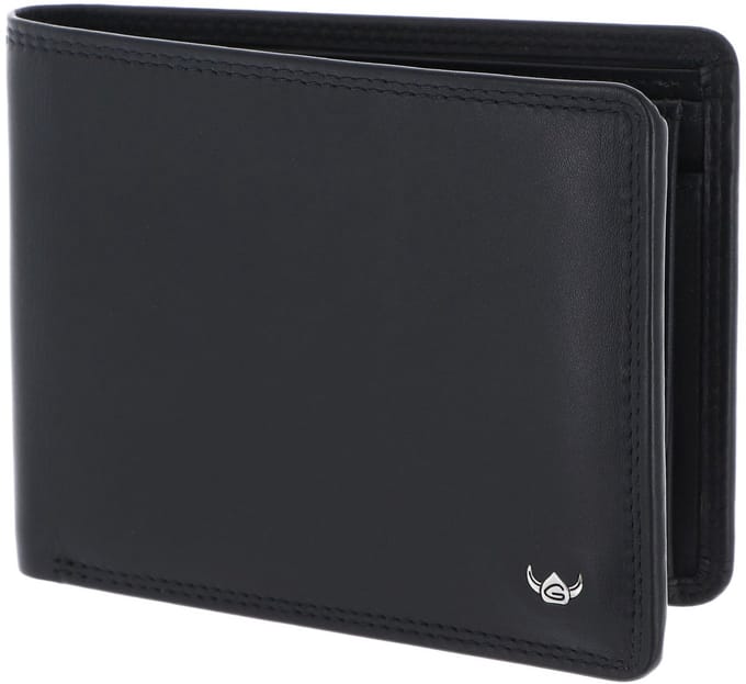 Golden Head Leren portemonnee Polo RFID Protect Scheintasche 1125 Schwarz zwart
