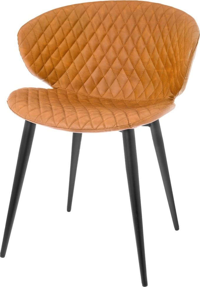 Riverdale - Eetkamerstoel Elin cognac 78cm Bruin
