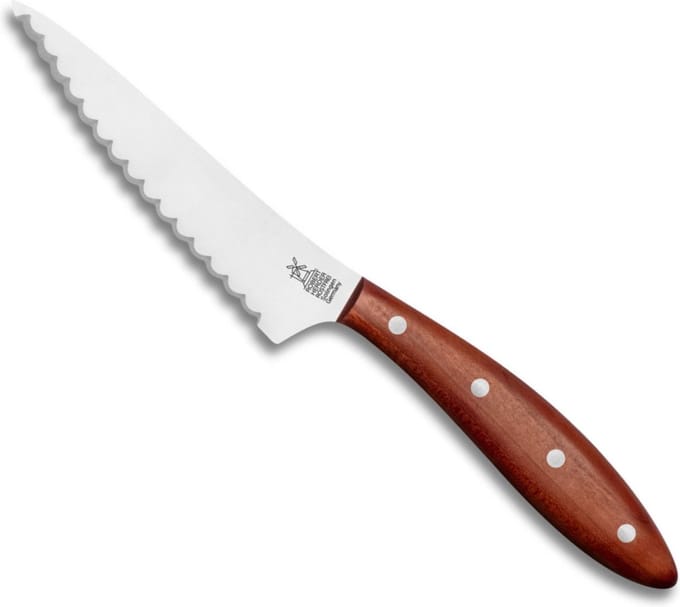 Robert Herder Broodmes – Fromago Pano – RVS – Convex Golf – Lemmet 13 cm – Heft Pruimenhout