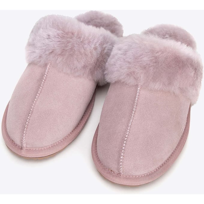 Wittchen Dames Roze Suède Leren Pantoffels