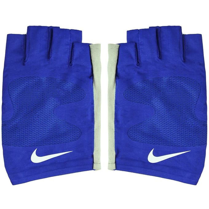 Nike Logo Blauw Wit Heren Rugby Handschoenen PGR002 401