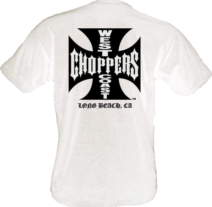 WCC- West Coast Choppers -T-shirt Iron -Cross wit
