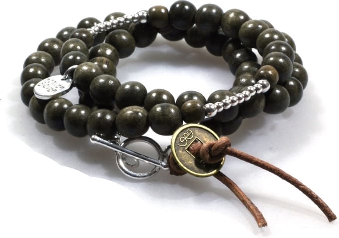 Heaven Eleven - Taupe wikkel 925 zilver
