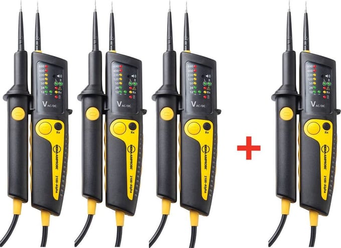 Beha Amprobe 2100-ALPHA BUNDLE Tweepolige spanningstester CAT III 1000 V, CAT IV 600 V LED, Akoestisch