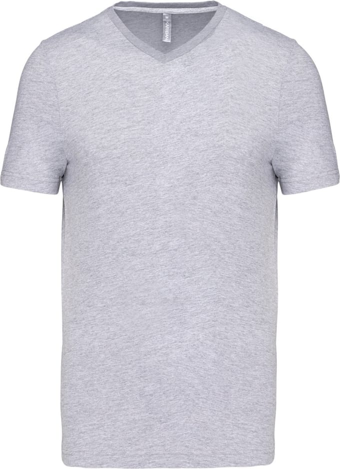 Kariban T-shirt V-hals korte mouwen K357 - Oxford Grey - M