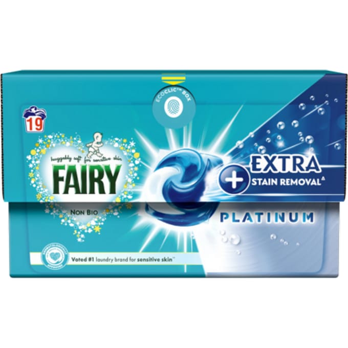 Fairy Platinum Non‑Bio Waskapsels – 19 stuks