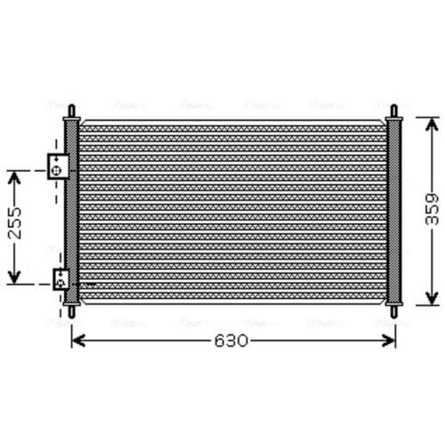 Condensator, airconditioning AVA COOLING HD5165 AVA