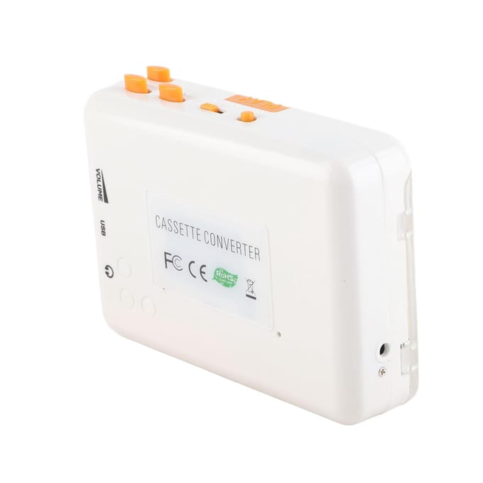 USB Cassette Converter Plug and Play Draagbare MP3 Muziek Cassettespeler met Oortelefoon voor PC