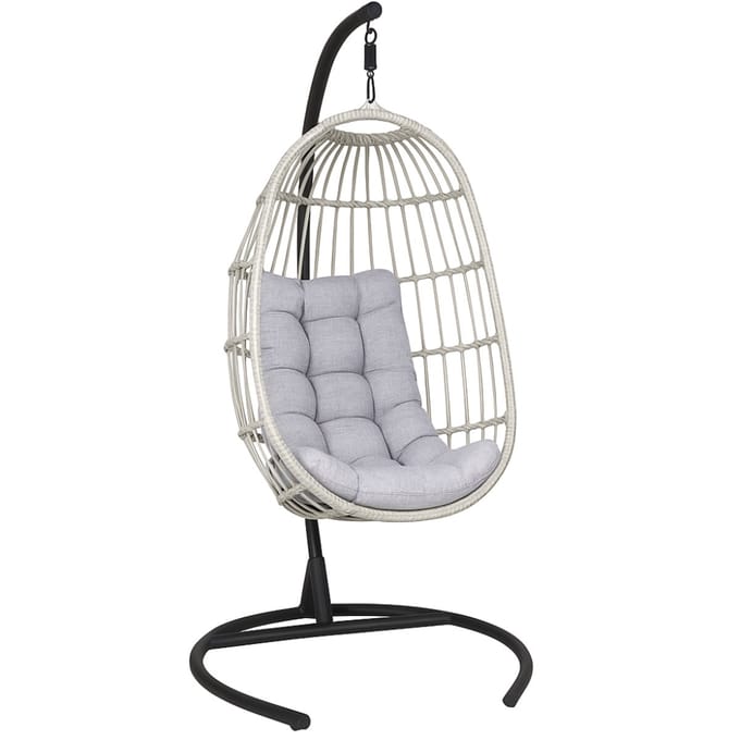 SenS-Line - Koko Relax Hangstoel - Metaal - Zwart - 103 x 128 x 210 cm