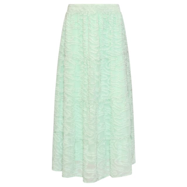 Smashed Lemon Maxi rok met abstracte structuur en elastische taille |