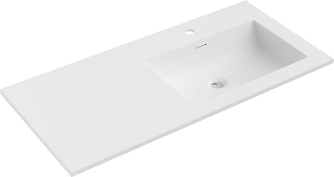 Mexen Otis ingebouwde wastafel rechts 101 x 46,5 cm, wit mat - 25181001P