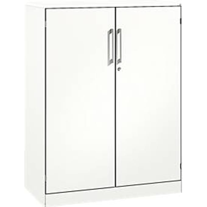 Vleugeldeurkast ASISTO C 3000, 3 ordnerhoogten, B 1000 mm, wit/wit