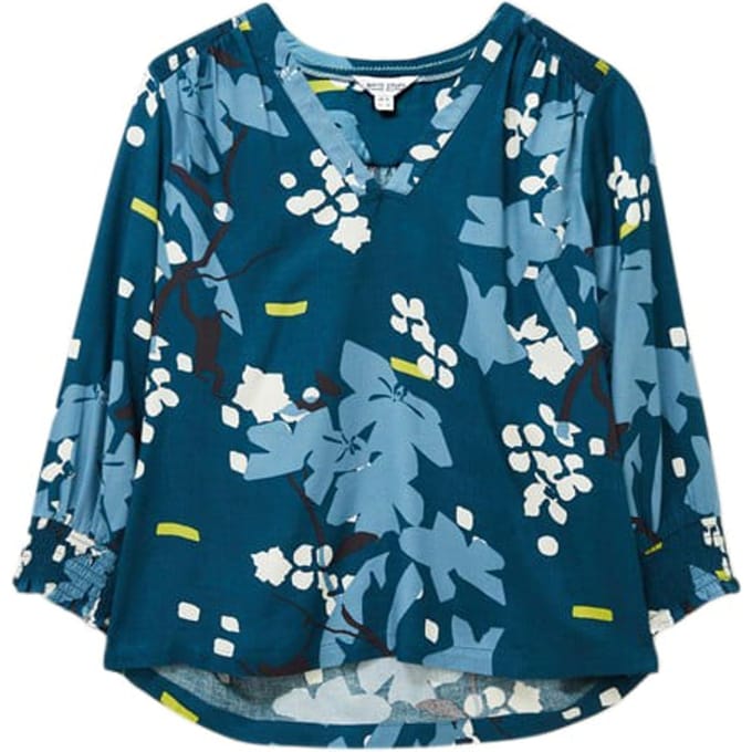 White Stuff Sophie Embroidered Shirt Teal Taglia: 12 | Magliette intime Outlet | Donna | Ciano