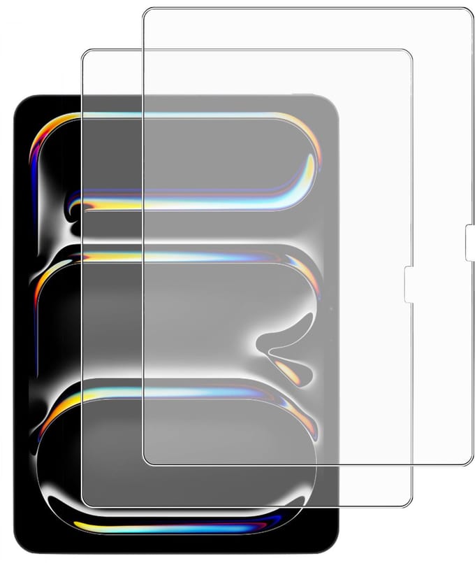 2x TechNow Matte Screenprotector geschikt voor Apple iPad Pro 13 2025 M5 / 2024 M4 Screenprotector - Fingerprint proof - Rounded - Proteqt+