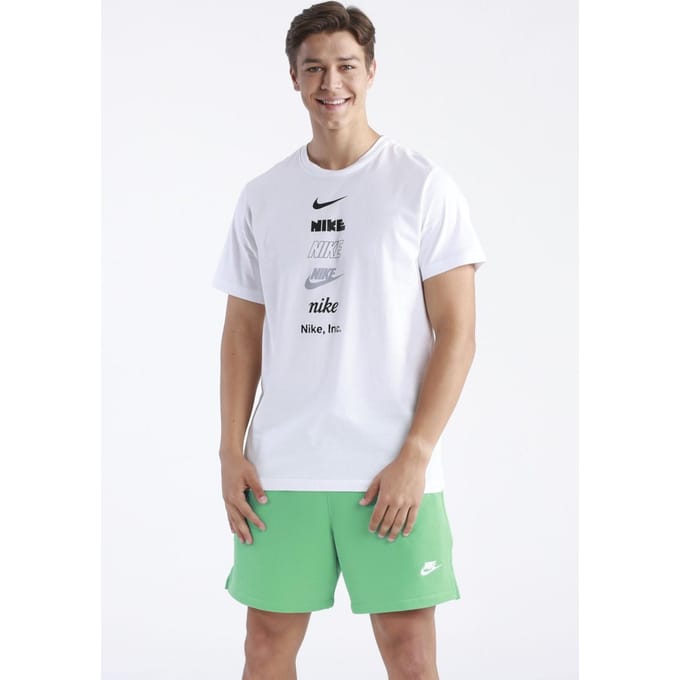 Nike Stack Logo Heren T-shirt in wit
