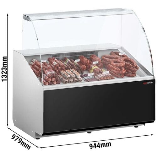 GGM Gastro Kühltheke - 1000mm - Frontblende Schwarz