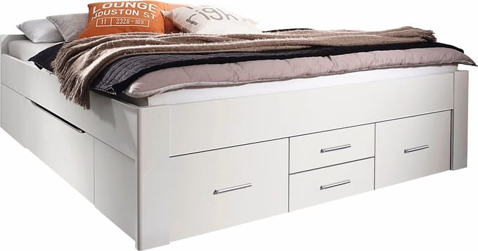 Beter Bed Butiken Bedframe met 6 Opbergladen - 140x200cm - Alpine Wit