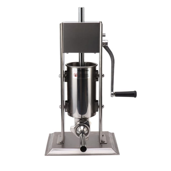 Handmatige Worststopper Maker 2L Roestvrij Staal Verticaal Handgemaakte Worstvulmachine met L black