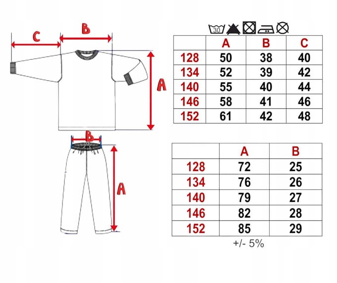 Dartomik Serie - Katoenen Pyjama - 2-delig - Maat 128 - Met Graafmachineprint