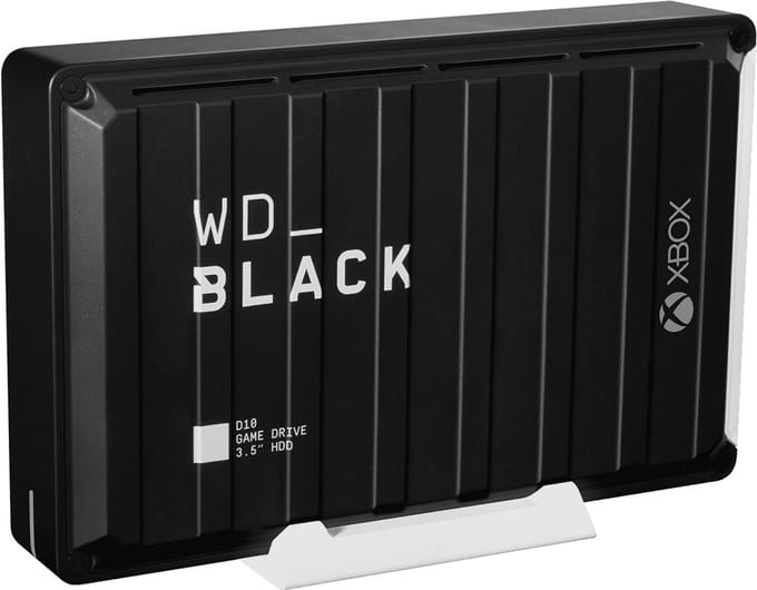 WD BLACK D10 Game Drive for Xbox One - 12TB - External Hard drive - Black