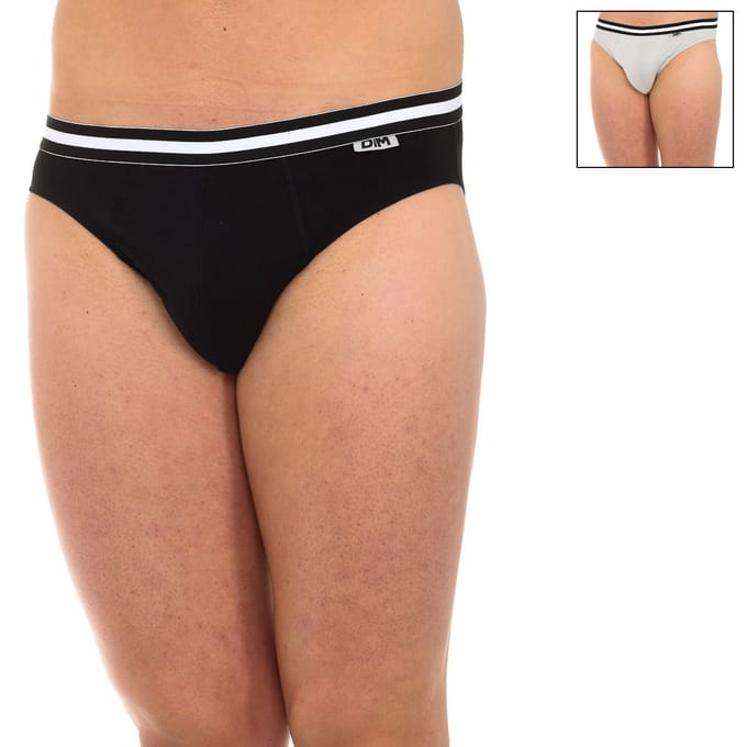 Pack-2 Slip Katoen Streech tejido transpirable D6577 hombre
