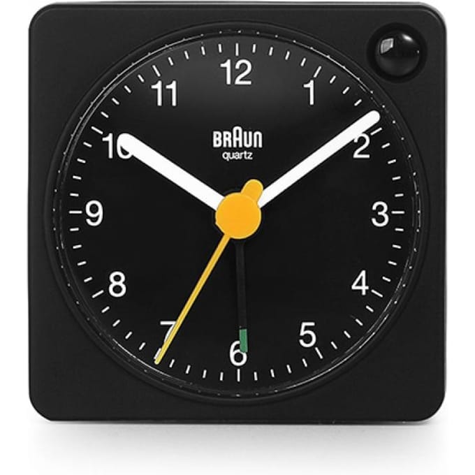 Braun BC02XB - Wekker - Analoog - Reis - Zwart