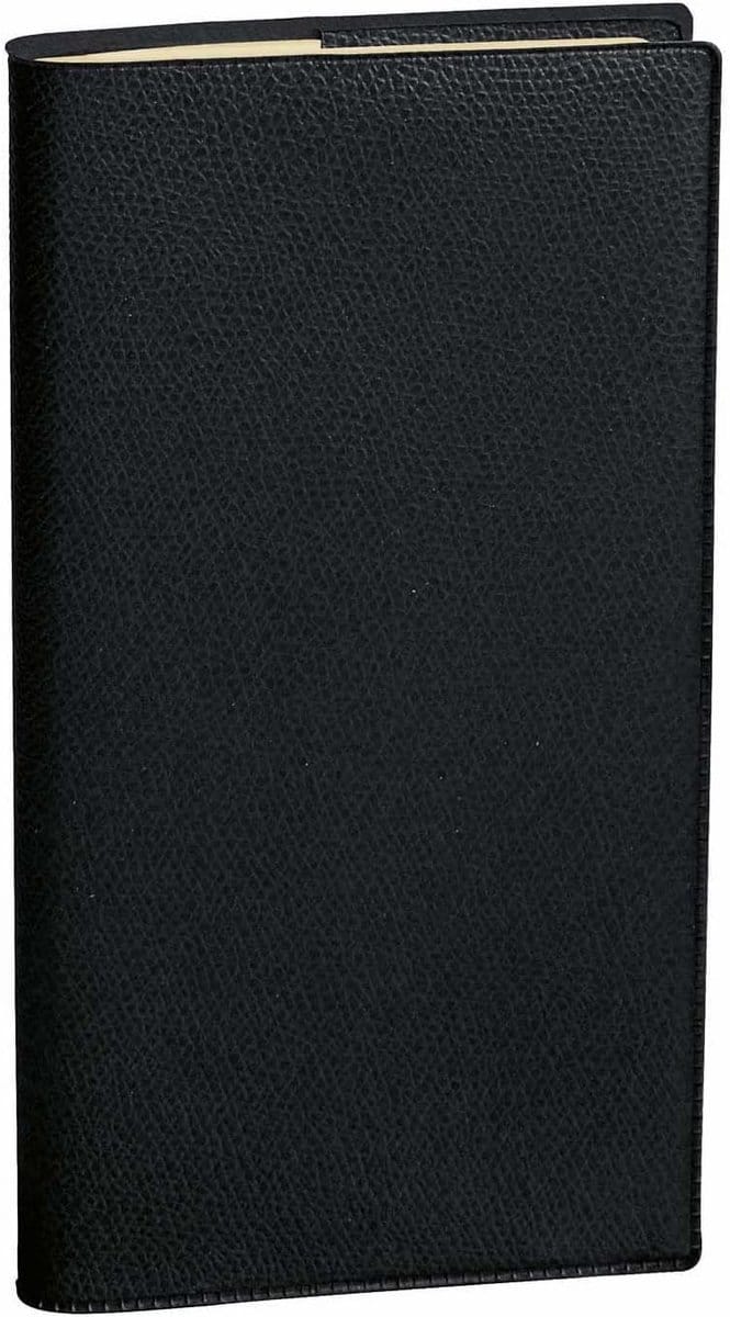Famanu – Spiraalagenda 2025 horizontaal 8,8 x 17 cm met compacte zwarte kaft