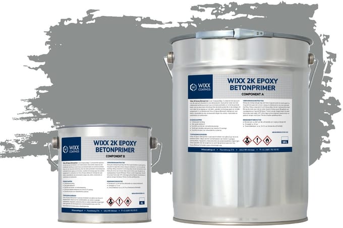 Wixx 2K Epoxy Betonprimer - 20L - 20L - RAL 7042 | Verkeersgrijs A